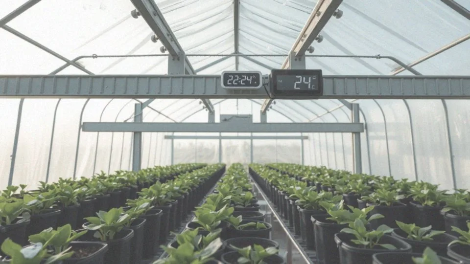 Jakie warunki termiczne są idealne dla wzrostu roślin w szklarni?