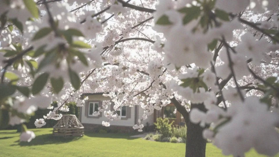 Co wyróżnia wiśnie ozdobne wśród innych drzew kwitnących?