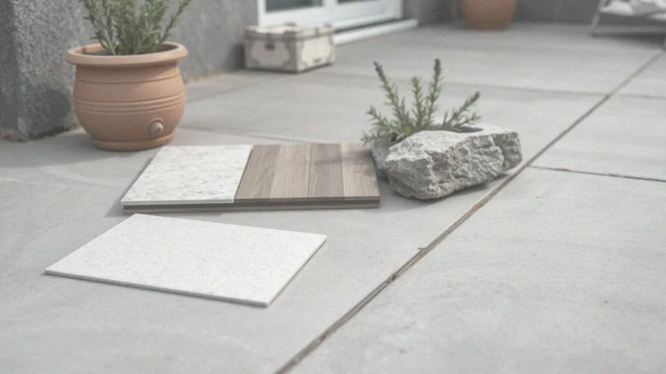 Jakie materiały można wykorzystać do wykończenia tarasu betonowego?