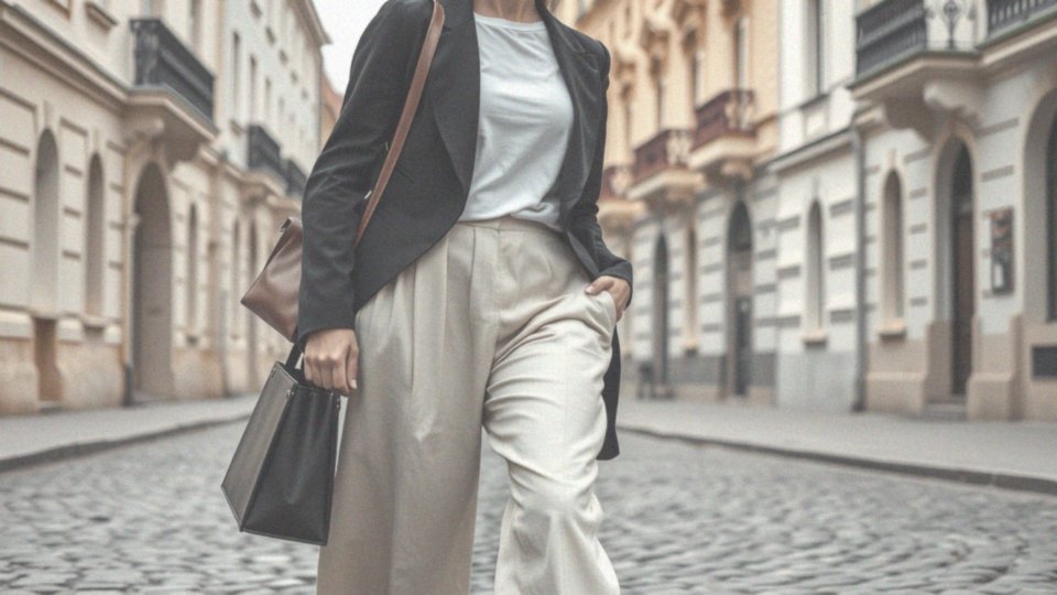 Jakie modowe inspiracje płyną z Paryża w kwestii spodni z szerokimi nogawkami?