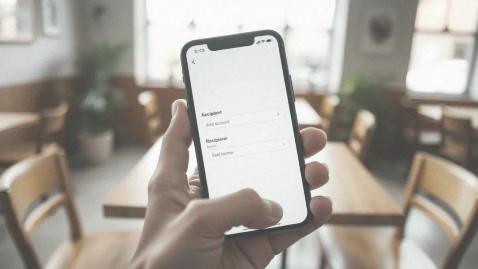 Jak dodać nowe konto odbiorcy w aplikacji?
