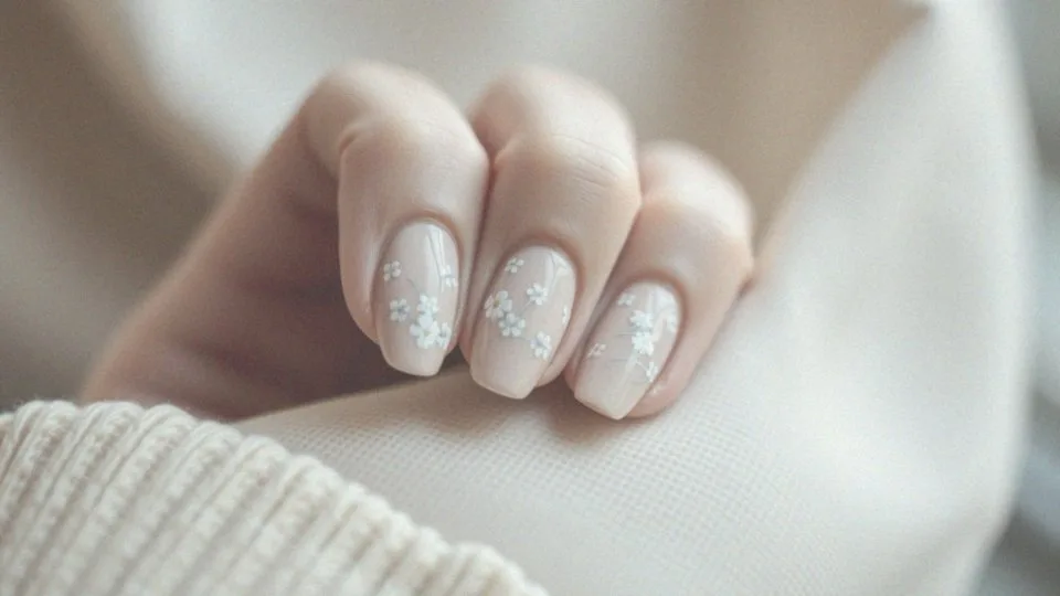 Jakie wzory na paznokciach można zastosować do niebieskiej sukienki?