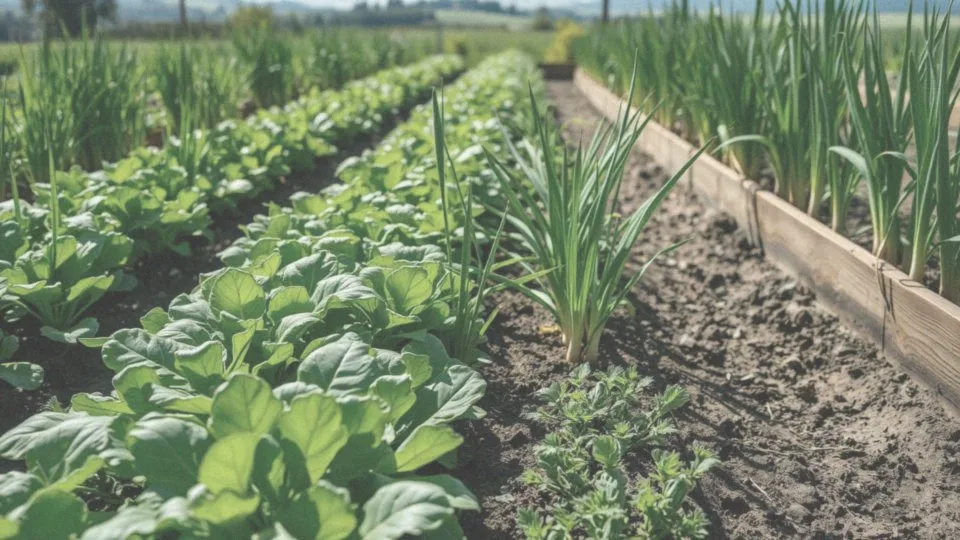 Co zyskuje się sadząc szpinak obok pora?
