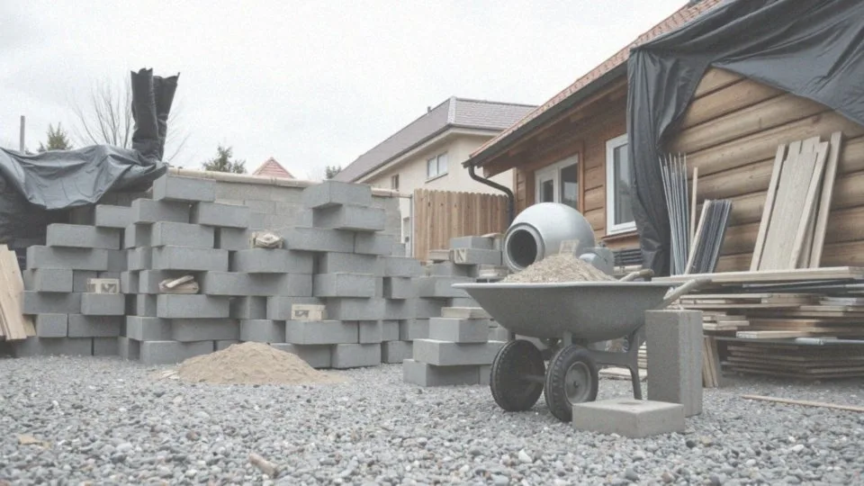 Jakie materiały są niezbędne do budowy tarasu z bloczków?