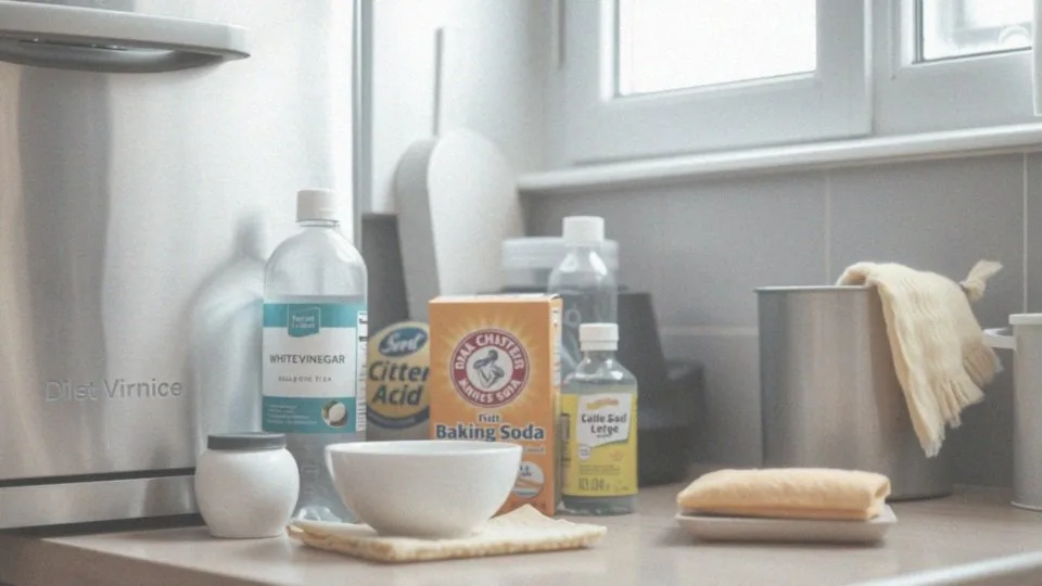 Jakie inne substancje można łączyć z octem w czyszczeniu zmywarki?