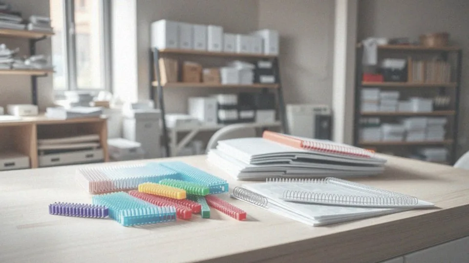 Jakie akcesoria można wykorzystać w pracy z bindownicą?